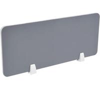 Adjustable Desk Divider StandUp Clamp Privacy Panel Office Partition for Cubicles Grey 47.2"x11.8" Noise Reduction SpaceSaving Easy Installation