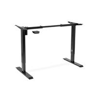 Dellonda Single Motor Adjustable Standing Desk Frame, 70Kg Capacity, Black - Dh17