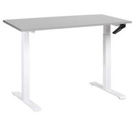 Adjustable Desk Manual Light Grey DESTINES