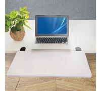 Adjustable Desk Tray with Large Clamp 29.5"x10"Keyboard Armrest Shelf Elbow SupportBlack/White/Ash/Walnut Finish B65 cm (25.6") for Ergonomic Workspace