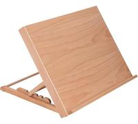 Adjustable Desktop Easel Stand - 47x36x3.5cm Beech Wood Drawing Board for Artists, Kids & Students - Foldable Tabletop Art Easel with 5 Angle Positions for Sketching, Painting & Display