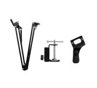Adjustable Desktop Microphone Stand, Folding Arm, Microphone Holder, 180° Extendable Mount