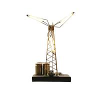 Adjustable Desktop Wind Ornament Windmill Night Light Metal Low Power Consumption for Bedroom Lighting Portable Night Light