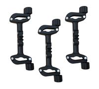 Adjustable Detachable Stroller Connector Black Iron Plastic | Connects Two Same Strollers, for Baby-sitting and Outings, Compact Twin Clip Accessory