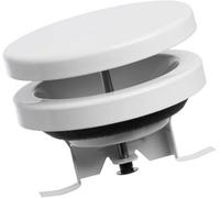 Ø 80mm / 3'' Adjustable Diffuser - Air Exhaust Valve - Ventilation Ducting Cover - Metal - White