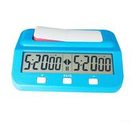 Adjustable Digital For Chess Clock with Alarm and Memory Functions Supports Positive Timing and Countdown for Various For Chess Games (Blue)