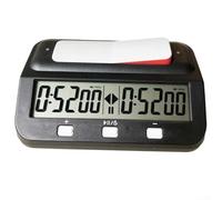 Adjustable Digital For Chess Timer with Delay and Reward Modes, Stopwatch Function for For Chess, Chinese For Chess, Go and Various Board Games, Memory and Battery Reminders (Black)