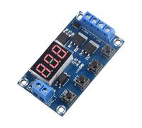 Adjustable Digital Relay Delay Board MOS Timer Control Switch, 0.1 Second to 999 Minutes, DC 5V-36V Wide Voltage Input for DIY Electronics, Motor Control, Lighting