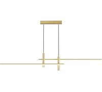 Adjustable Dimmable Nordic LED Chaner - Antique Linear Pendant Light for Kitchen Island, Dining Room, Bar & Restaurant - Stylish Spotlight Hanging Lamp (d 90cm)