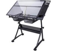 Adjustable Ding Table with Sk Top - Versatile Art Desk for Kids & Adults, Ideal Craft Table for Ding, Drafting, and Creative Projects - Perfect for Artists & Crafters