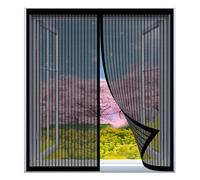 Adjustable DIY Magnetic Fly Screen Window 69 x 67 cm Easy Installation No Drilling Or Screwing Insect Protection Window Mosquito Net for Windows Nets to Keep Bugs Out, Black