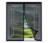 Adjustable DIY Magnetic Fly Screen Window 99 x 49 cm Easy Installation No Drilling Or Screwing Magnetic Fly Screen for Windows Nets to Keep Bugs Out, Black