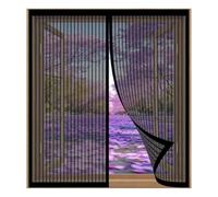 Adjustable DIY Magnetic Fly Screen Window Easy Installation 75x123cm Black | Magnetic Fly Screen Door Window Easy Installation No Drilling Or Screwing For Windows Nets To Keep Bugs Out