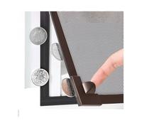 Adjustable DIY Magnetic Window Screen, Adjustable DIY Window Screen Grey Mesh 64 Sizes Fire-Retarded(60x150cm)