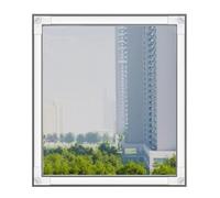 Adjustable DIY Magnetic Window Screen, DIY Adjustable Fly Screen Window Grey Mesh Multiple Sizes(100x130cm)