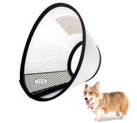 Adjustable Dog and Cat Cone Collar - Protective Recovery Collar for Pets After Surgery - Comfy Soft Anti-Bite Lick Wound (NO:4)