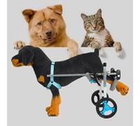 Adjustable Dog and Cat Wheelchair for Small & Medium Pets - Rear Leg Rehabilitation Cart, Mobility Aid for Disabled Animals, Perfect for Senior Dogs