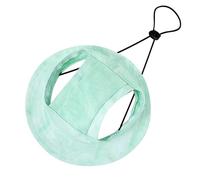 Adjustable Dog Bucket Hat with Round Brim and Secure Neck Strap for Outdoor Summer Adventures and Sun for Your Pet Companion (A, L)