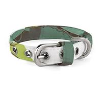 Adjustable Dog Collars Cartoon Green Cute Owl Pet Collar for Small Medium Dogs Cats