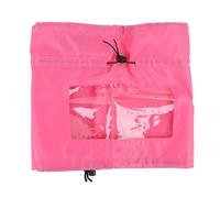 Adjustable Dog Ear Cover, Water Resistant Pet Shower Cap with Clear Visor Suitable for Most Sizes of Dogs Oxford Cloth Bath Cover for Bathing Swimming and Rainy Day (Rose Red)
