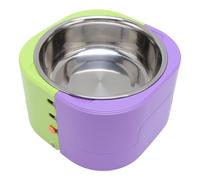 Adjustable Dog Food Bowl, Spill Proof Dog Food Bowl Raised, Stainless Steel Pet Bowl for Cats Dogs, Anti Slip Base, Non Tip Angle Feeder for Frenchie Bulldog with Fun Design