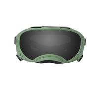 Adjustable Dog Goggles, UV400 Protection Windproof Anti-Scratch Dog Sunglasses, HD Clear Impact Resistant Pet Eye Wear With Soft Foam Padding For Medium To Large Dogs(Green-gray)