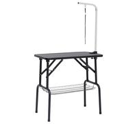 Adjustable Dog Grooming Table with 1 Loop Basket with/without Basket vidaXL