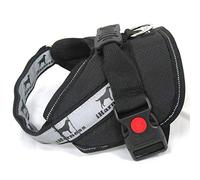 Adjustable Dog Harness with Soft Breathable Padding (M, Black)