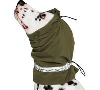 Adjustable Dog Head Cover Dog Neck Warmer,Dog Head Cover to Keep Warm,Waterproof Ear Wrap,Rainproof Dog Bath Ear Cover, Anxiety Relief Canceling for Firework Noise Dog Ear Protector (Green,Medium)