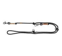 TRIXIE dog lead BE NORDIC V-leash S-M, 78.74 inches ø 0.31 inches in black/sand - adjustable dog lead with Nordic charm - for small to medium-sized dogs - 17225