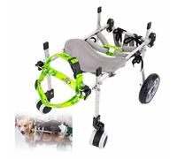 Adjustable Dog Leg Brace for 4-Wheel Wheelchair, Full Leg Support, Rehabilitation Mobility Cart for Dogs, XS Size, Perfect for Canine Recovery and Comfort
