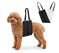Adjustable Dog Lifting Harness for Small Dog, Mobility Aids Support Sling for Weak Rear Legs, Dog Lifting Harness for The Senior, Injured, Disabled and After ACL Surgery Rehabilitation Dog (Black, S)
