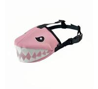 Adjustable Dog Muzzle Anti Bark Bite Muzzle for Small to Large Sized Dogs, Lightweight Breathable Mesh Design, Ideal for Grooming, Walking Training(pink,XL)