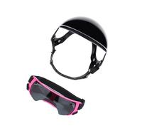 Adjustable Dog Protective Helmet And Goggles Set For Active Pet Outdoor Activity Sunproof Sun Glasses For Small Breeds Dog Protective Helmet With Goggles
