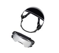 Adjustable Dog Protective Helmet And Goggles Set For Active Pet Outdoor Activity Sunproof Sun Glasses For Small Breeds Outdoor Dog Riding Helmet