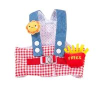 Adjustable Dog Vest Harness, Red and White Gingham Polyester Dog Harness, Dog Walking Harness for Daily Walks, Pet Harness and Leash Set