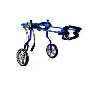 Adjustable Dog Wheelchair - 2-Wheel Folding Cart for Disabled Dogs & Cats Mobility Aid for Weak Hind Legs Ideal for Small Pets Enhanced Pet Support