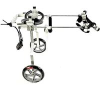 Adjustable Dog Wheelchair Cart - Lightweight 2-Wheel Dog Mobility Aid, 7 Sizes for Front/Back Legs Rehabilitation - Available in Blue, Red, Gray - Perfect for Disabled Dogs