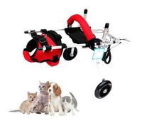 Adjustable Dog Wheelchair & Cat Cart - 2-Wheel Trolley for Aging & Disabled Pets, Back Leg Support, Arthritis Healing Walker for Dogs & Cats,Small
