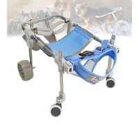 Adjustable Dog Wheelchair for 2/4 Legs Lightweight Mobility Aid for Canine Walking Support for Disabled Dogs Pet Wheelchairs with Wheels for Rear Legs