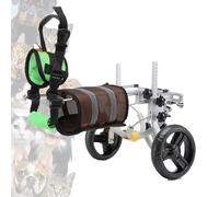 Adjustable Dog Wheelchair for Back Legs, 2-Wheel Dog Cart, Lightweight Mobility Aid for Small/Medium Dogs