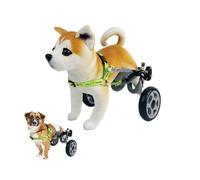Adjustable Dog Wheelchair for Back Legs - 2 Wheel Pet Mobility Aid for Paralysis, Injury, and Weakness (Size: XXS) - Perfect for Disabled Dogs