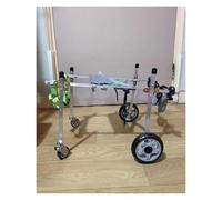 Adjustable Dog Wheelchair for Back Legs - 4-Wheel Mobility Cart Size S - Full Support for Dogs with Rear Leg Weakness Enhance Mobility Ideal for Disabled Pets & Senior Dogs