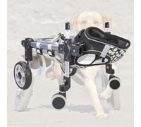 Adjustable Dog Wheelchair for Back Legs - Lightweight 2/4-Wheel Pet Cart for Dogs with Mobility Issues, Hind Limb Support, Leg Brace, & Hip Aid for Disabled Pets.