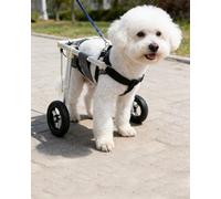 Adjustable Dog Wheelchair for Back Legs, Lightweight 2 Wheels Dog Mobility cart with Shock Absorbing Wheels, Easy Assembly Dog Stroller for Hind Leg Support Solution for All Breeds(XXL)