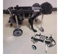 Adjustable Dog Wheelchair for Back Legs - Lightweight 4-Wheel Stroller & Mobility Aid with Hip Support, Ideal for Injured Pets & Enhanced Mobility