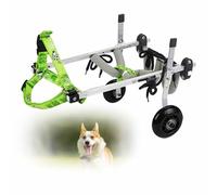 Adjustable Dog Wheelchair for Back Legs - Lightweight Mobility Aid for Disabled Pets Hip Support & Leg Brace XS Size (Widen) Perfect for Enhanced Mobility.