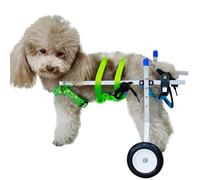 Adjustable Dog Wheelchair for Back Legs - Lightweight Mobility Cart for Injured Dogs, Green, XXS - Perfect for Disabled & Limited Mobility Pets, Enhances Movement & Quality of Life