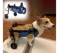 Adjustable Dog Wheelchair for Back Legs - Mobility Aid for Corgis & Small Dogs Easy to Assemble XS/S/M Enhance Mobility & Recovery Support for Injured Pets
