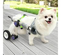 Adjustable Dog Wheelchair for Back Legs Mobility Support - Lightweight Pet Wheelchair for Disabled Dogs - Stable Hind Legs Walking Dog Cart
